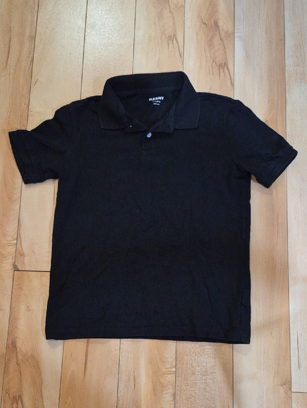 Boys Size 10/12 Old Navy Black Polo Shirt